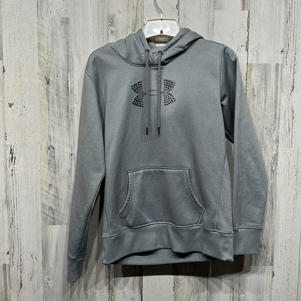 Women’s Under Armour Sweatshirt Size M- missing tag- gray bedazzled